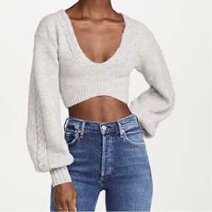 For Love & Lemons
Amelia Crop Sweater